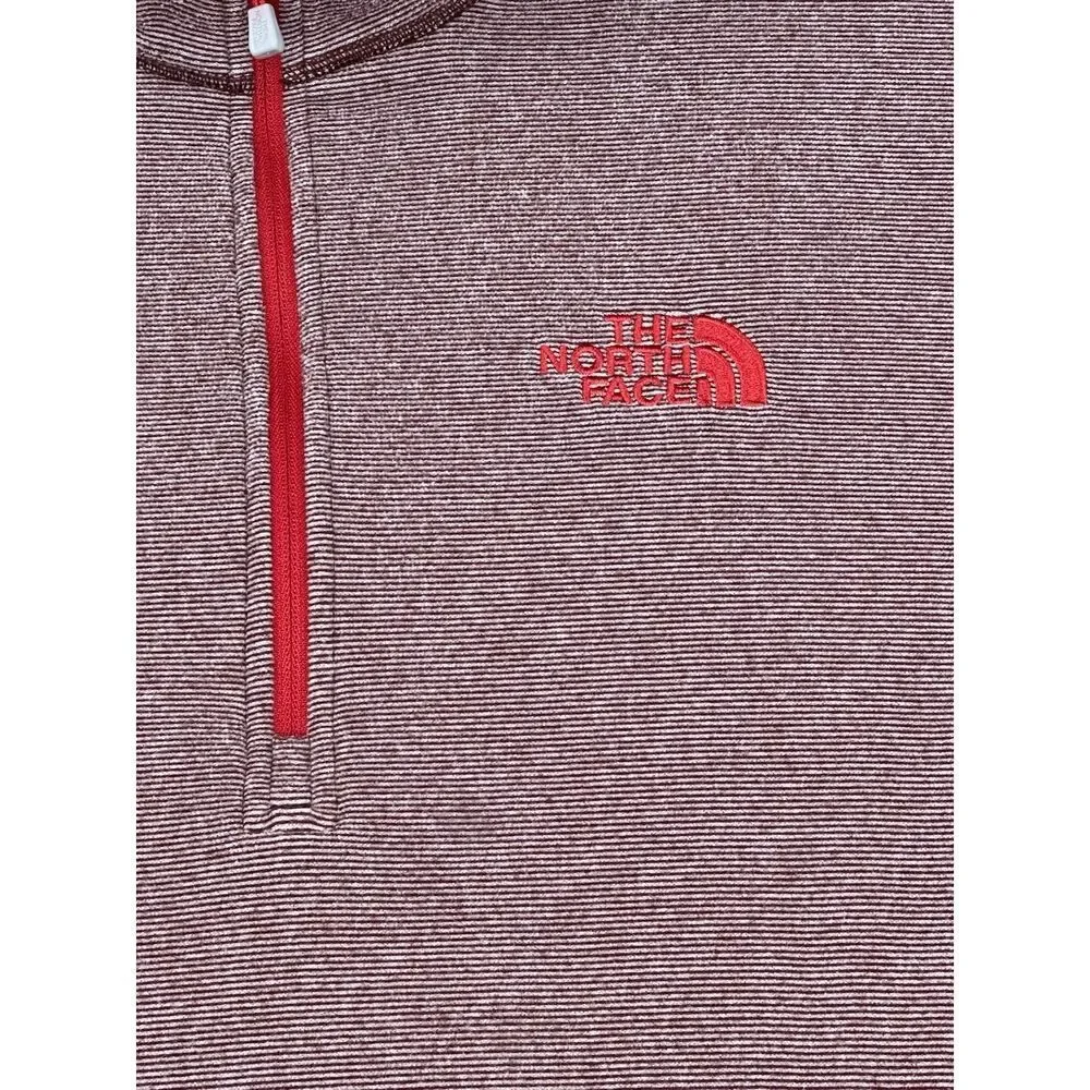 The North Face 1/4 Zip Pullover Fleece Mens Size Medium Long Sleeve Maroon Shirt
